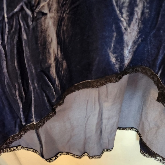 Zadig & Voltaire NWT Risty Velvet Blueberry Dress Slip Lace - Picture 9 of 9